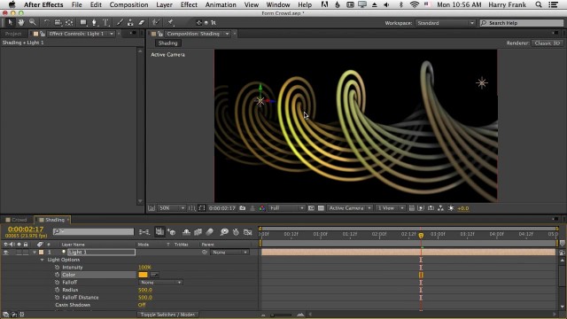 05 – Getting Started with Trapcode Form: Particle Shading, Shadows, and Camera Settings