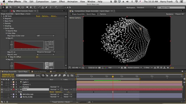06 – Getting Started with Trapcode Form: Quick Maps