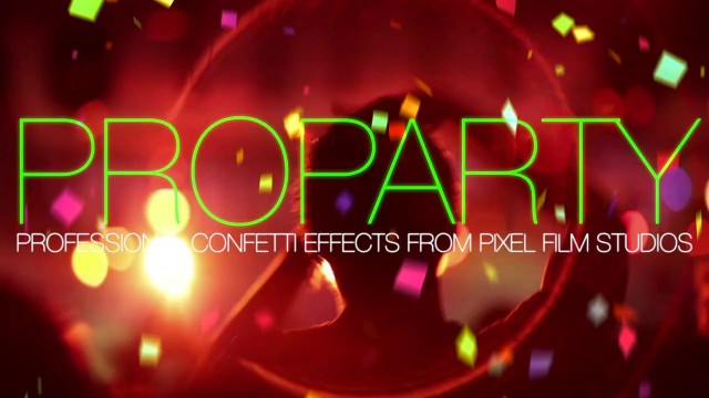 PROPARTY™ PROFESSIONAL CONFETTI EFFECTS FOR FCPX FROM PIXEL FILM STUDIOS