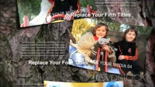 MEDIA On TREE BARK After Effects Template Project RevoStock