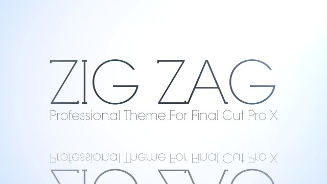 ZIG ZAG – PROFESSIONAL THEME FOR FINAL CUT PRO X – Pixel Film Studios