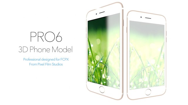 PRO6 – 3D Phone Model For Final Cut Pro X – Pixel Film Studios