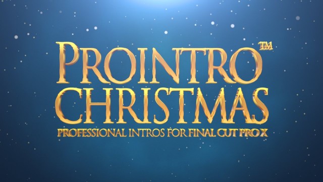 PROINTRO™ CHRISTMAS – Professional Intros for Final Cut Pro X – Pixel Film Studios