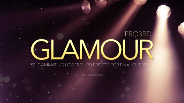 Pro3rd Glamour – Professional Lower Thirds For Final Cut Pro X – Pixel Film Studio